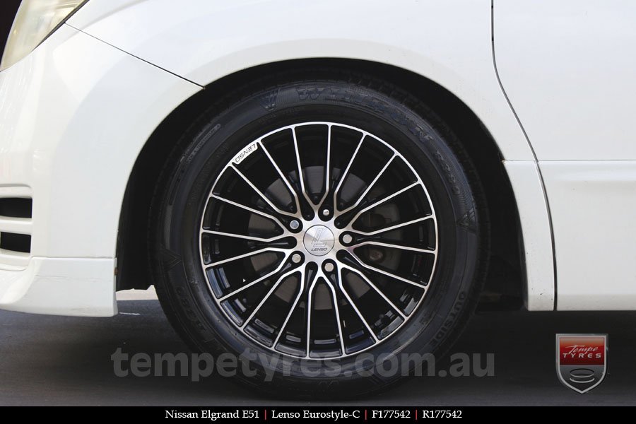 17x7.5 Lenso Eurostyle C ESC on NISSAN ELGRAND