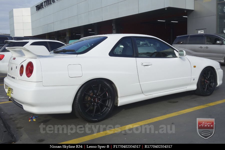 17x7.0 Lenso Spec B MB on NISSAN SKYLINE