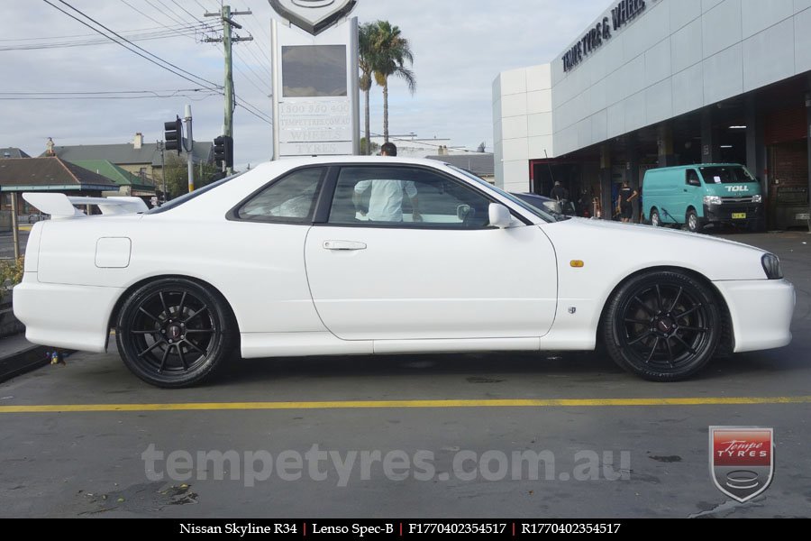 17x7.0 Lenso Spec B MB on NISSAN SKYLINE