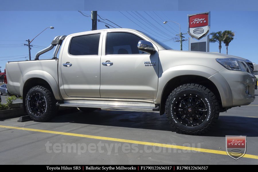 17x9.0 Ballistic Scythe Millworks on TOYOTA HILUX SR5