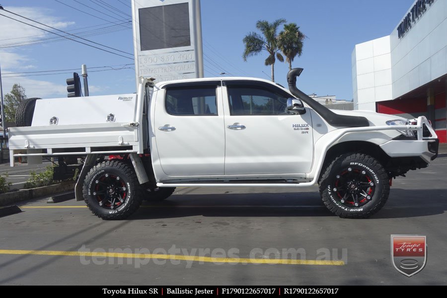 17x9.0 Ballistic Jester on TOYOTA HILUX