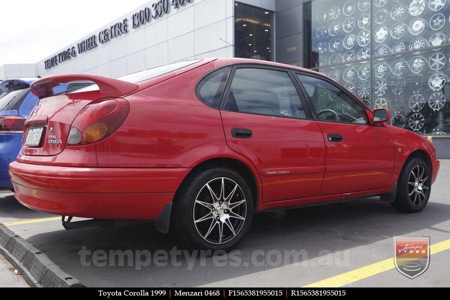 15x6.5 Menzari 0468 on TOYOTA COROLLA