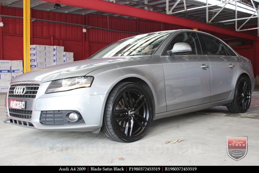 19x8.0 Blade Satin Black on AUDI A4