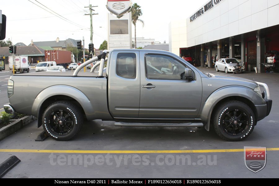 18x9.0 Ballistic Morax on NISSAN NAVARA D40