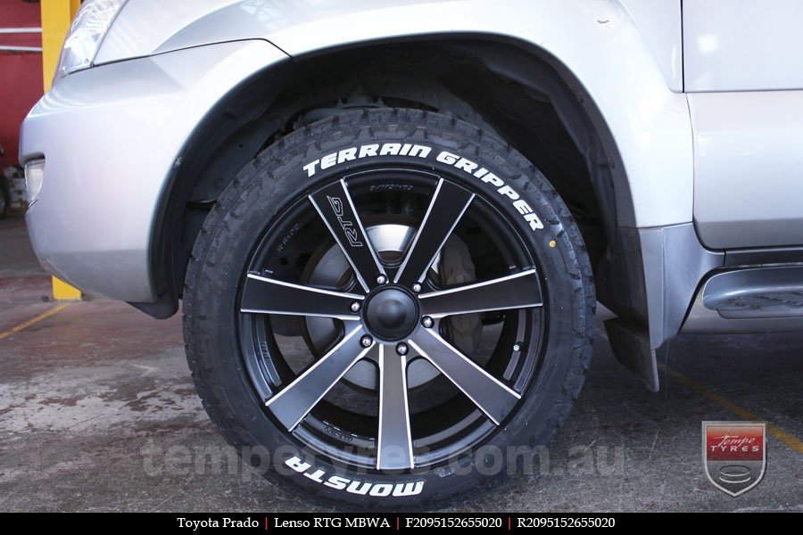 20x9.5 Lenso RTG MBWA on TOYOTA PRADO