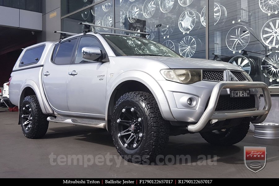 17x9.0 Ballistic Jester on MITSUBISHI TRITON