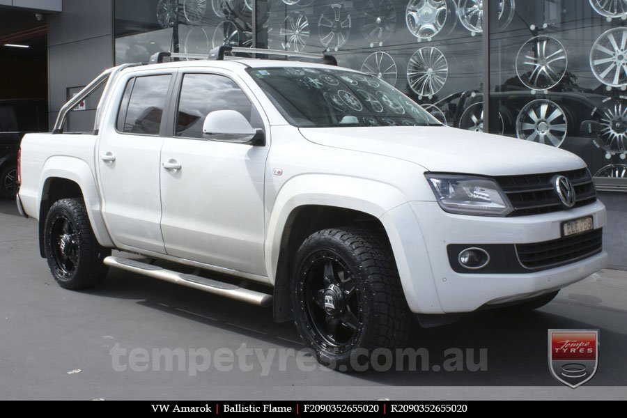 20x9.0 Ballistic Flame on VW AMAROK