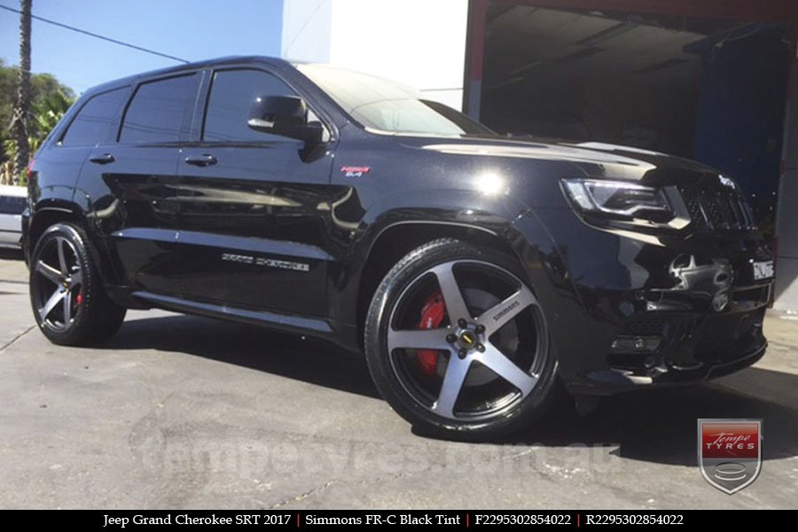 22x9.5 Simmons FR-C Black Tint on JEEP GRAND CHEROKEE