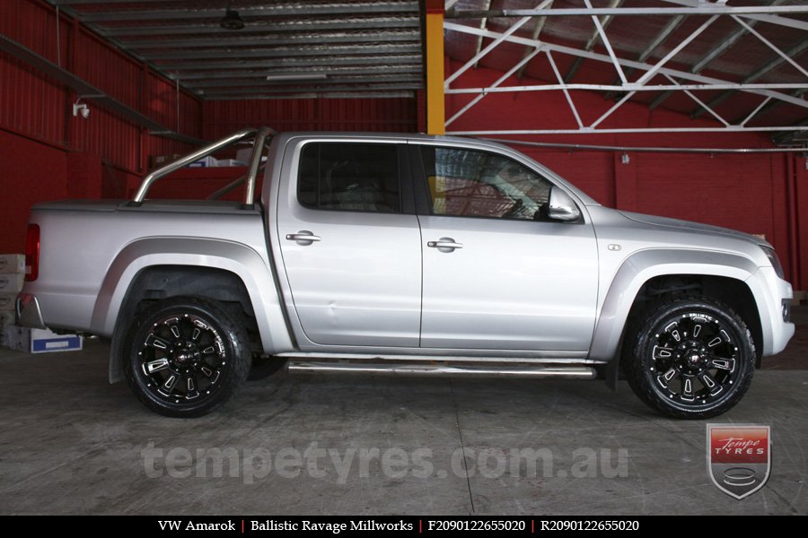 20x9.0 Ballistic Ravage Millworks on VW AMAROK