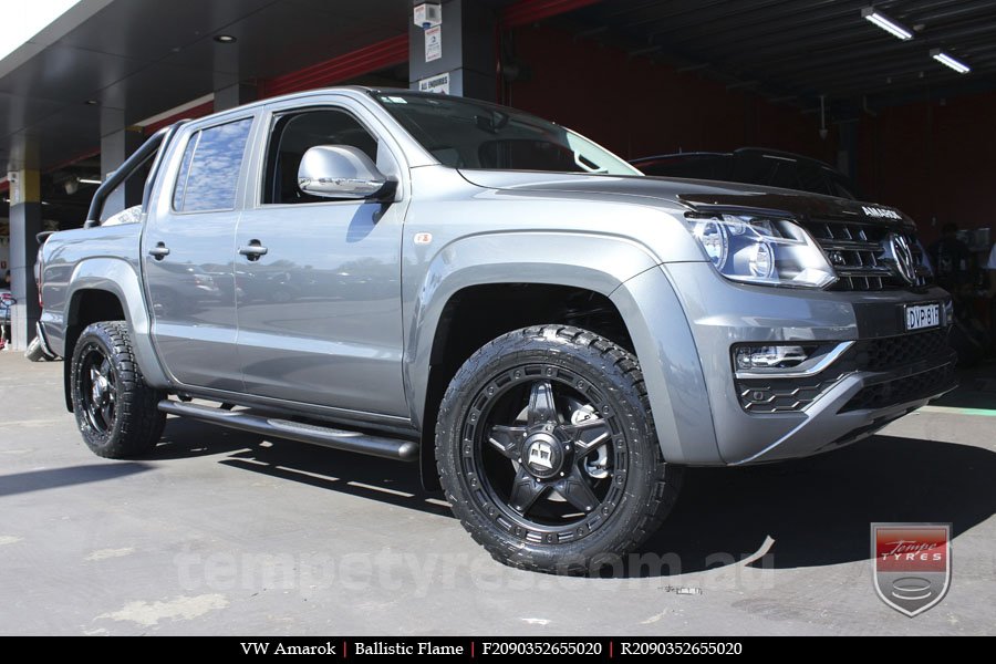 20x9.0 Ballistic Flame on VW AMAROK