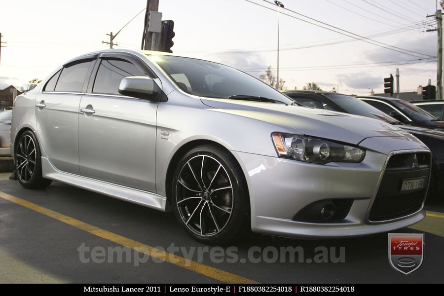 18x8.0 Lenso Eurostyle E ESE on MITSUBISHI LANCER