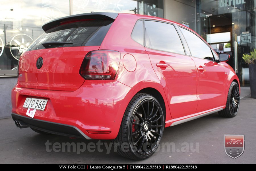 18x8.0 18x9.0 Lenso Conquista 5 SB CQ5 on VW POLO