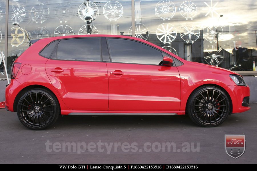 18x8.0 18x9.0 Lenso Conquista 5 SB CQ5 on VW POLO