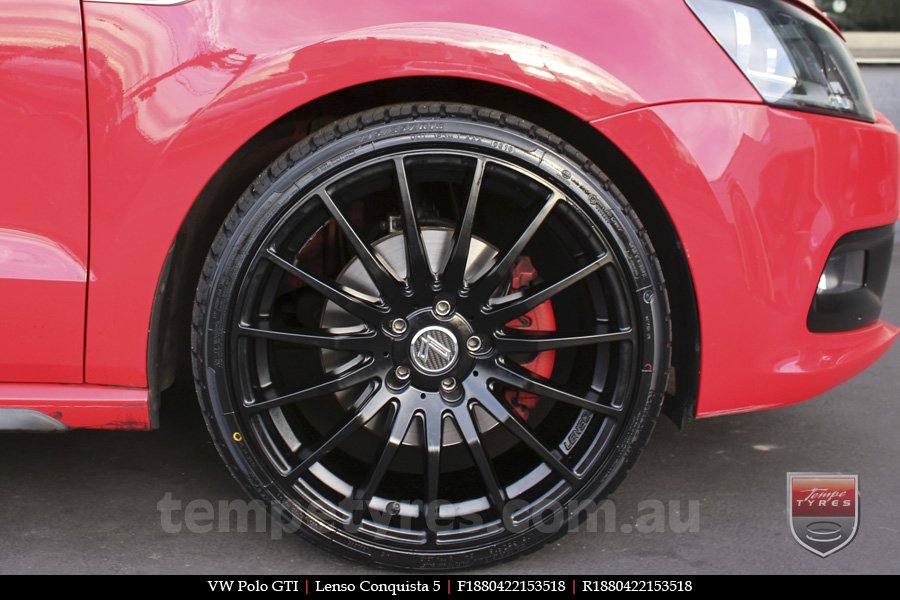 18x8.0 18x9.0 Lenso Conquista 5 SB CQ5 on VW POLO