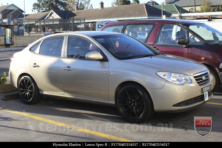 17x7.0 Lenso Spec B MB on HYUNDAI ELANTRA