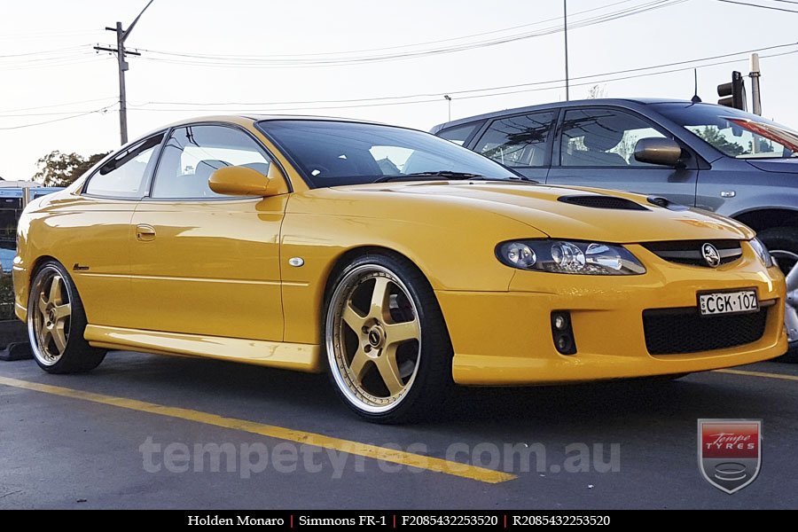 20x8.5 20x9.5 Simmons FR-1 Gold on HOLDEN MONARO 