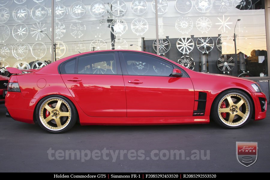 20x8.5 20x9.5 Simmons FR-1 Gold on HOLDEN COMMODORE