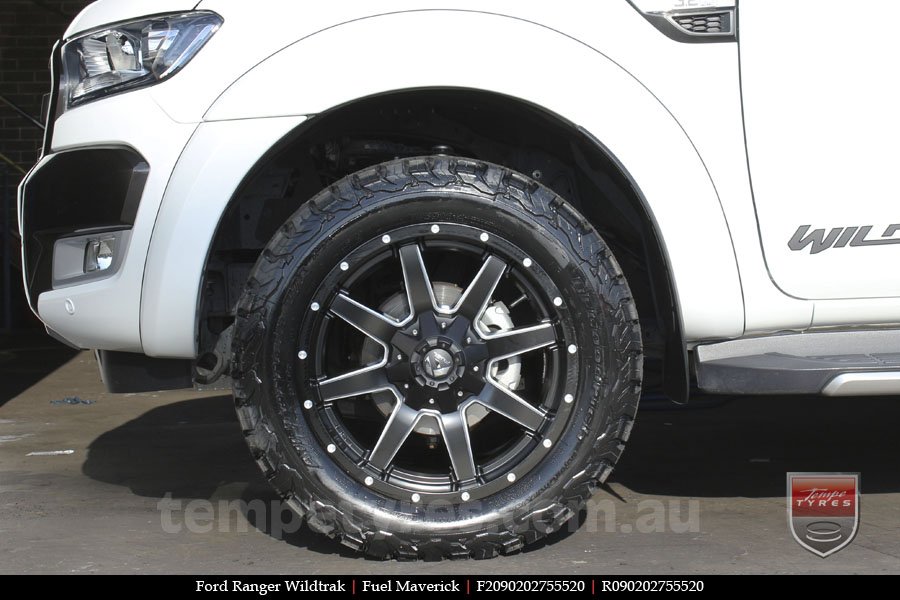 20x9.0 Fuel Maverick on FORD RANGER WILDTRAK