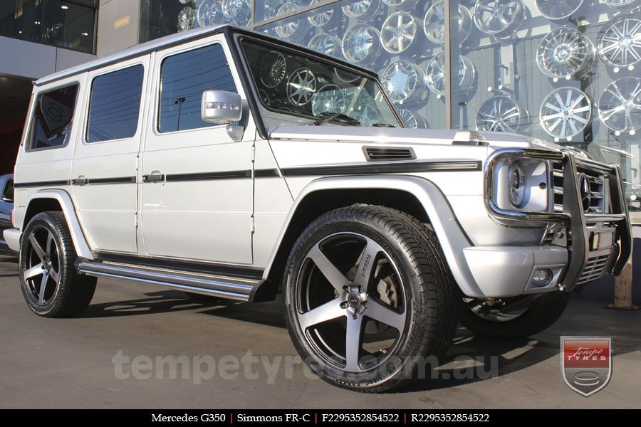 22x9.5 Simmons FR-C Black Tint NCT on MERCEDES G-Class