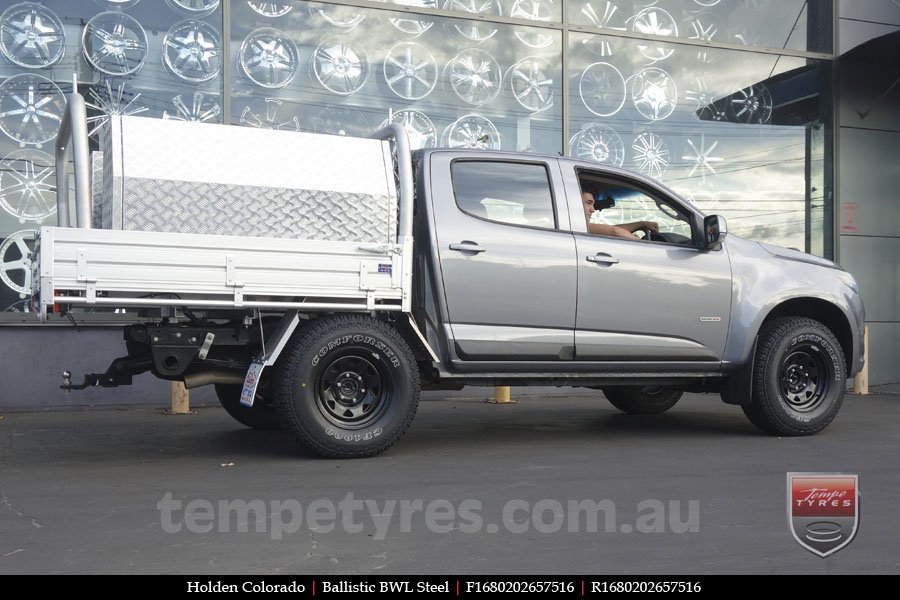 16x8.0 Ballistic BWL Steel on HOLDEN COLORADO