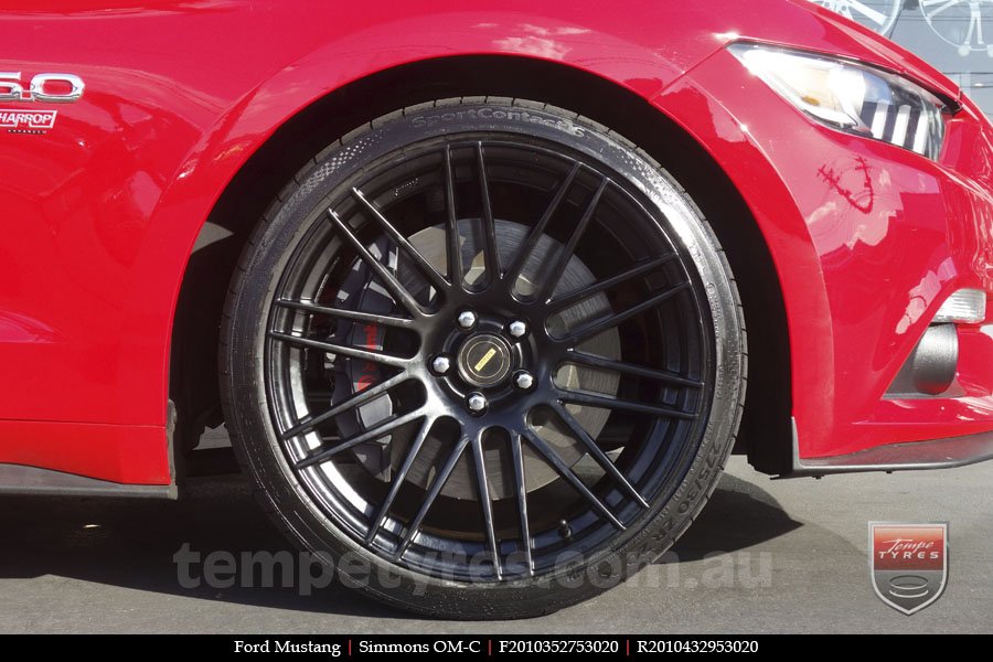 20x8.5 20x10 Simmons OM-C FB on FORD MUSTANG