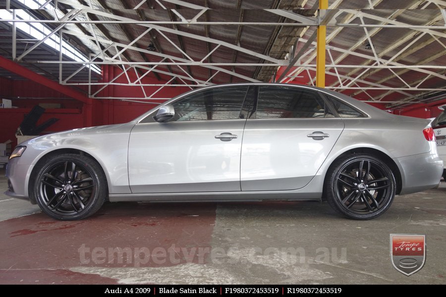 19x8.0 Blade Satin Black on AUDI A4