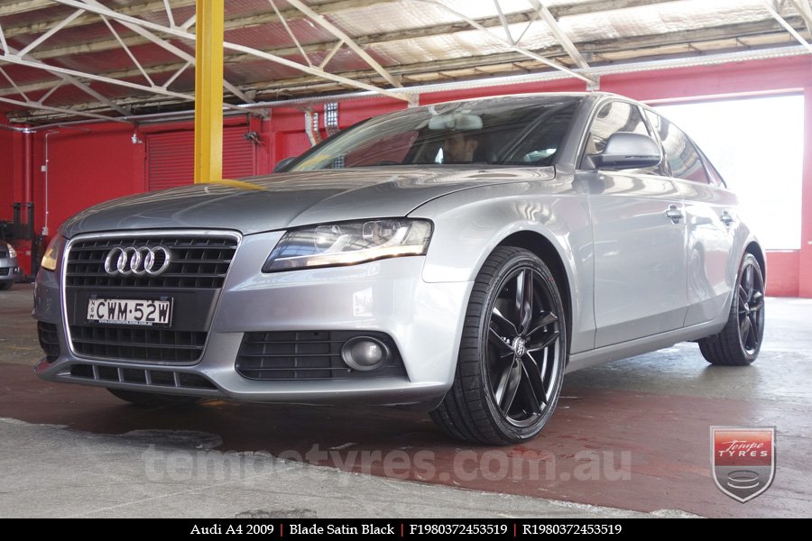 19x8.0 Blade Satin Black on AUDI A4