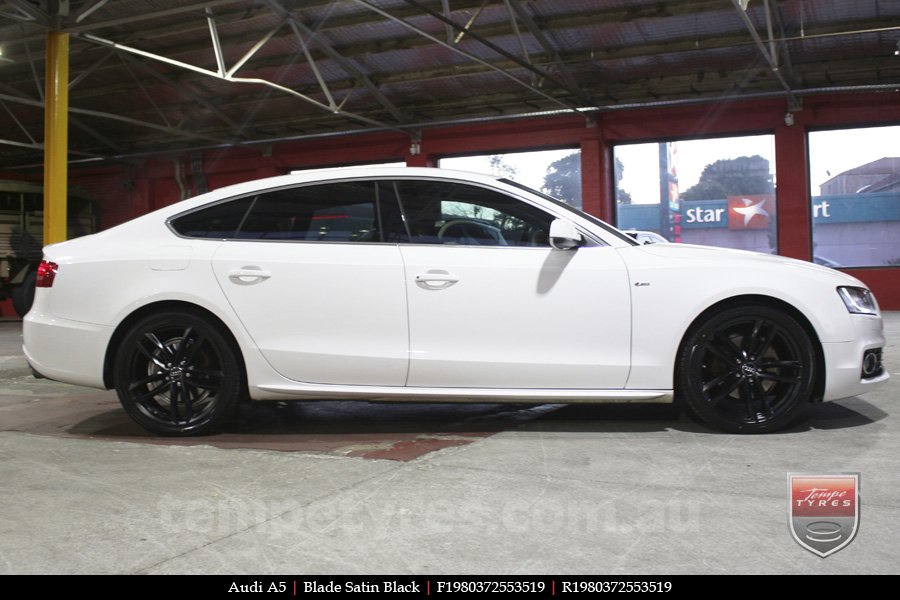 19x8.0 Blade Satin Black on AUDI A5