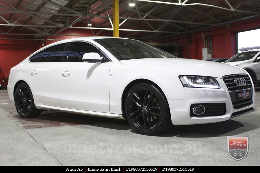 19x8.0 Blade Satin Black on AUDI A5