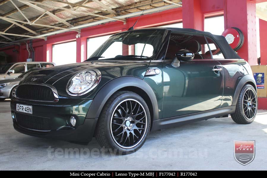 17x7.0 Lenso Type-M - MBJ on MINI COOPER