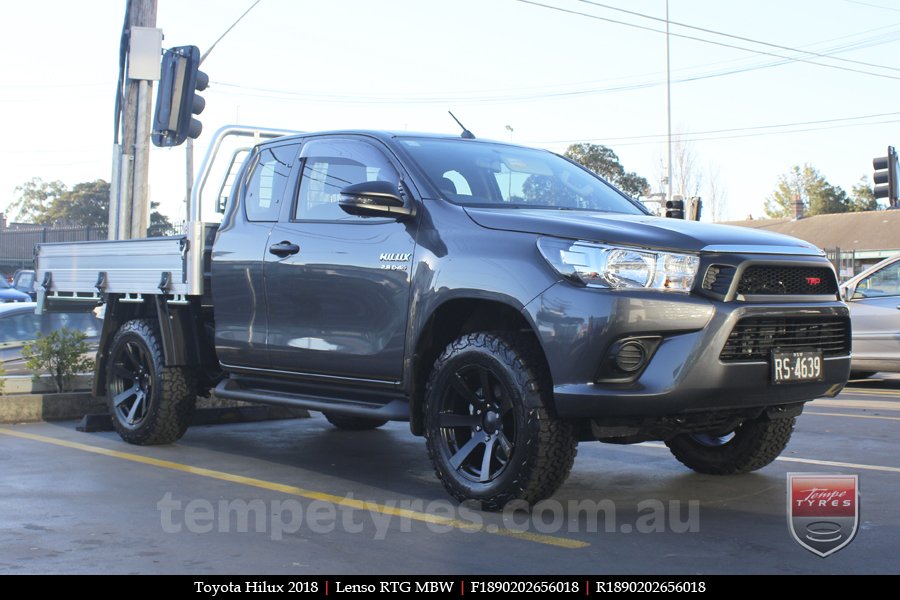 18x9.0 Lenso RTG MBW on TOYOTA HILUX