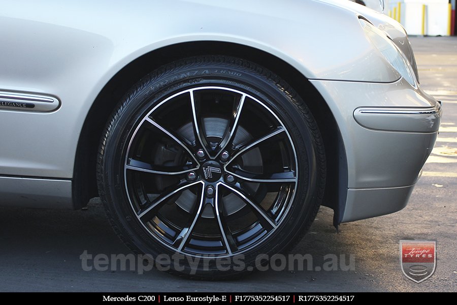 17x7.5 Lenso Eurostyle E ESE on MERCEDES C-Class