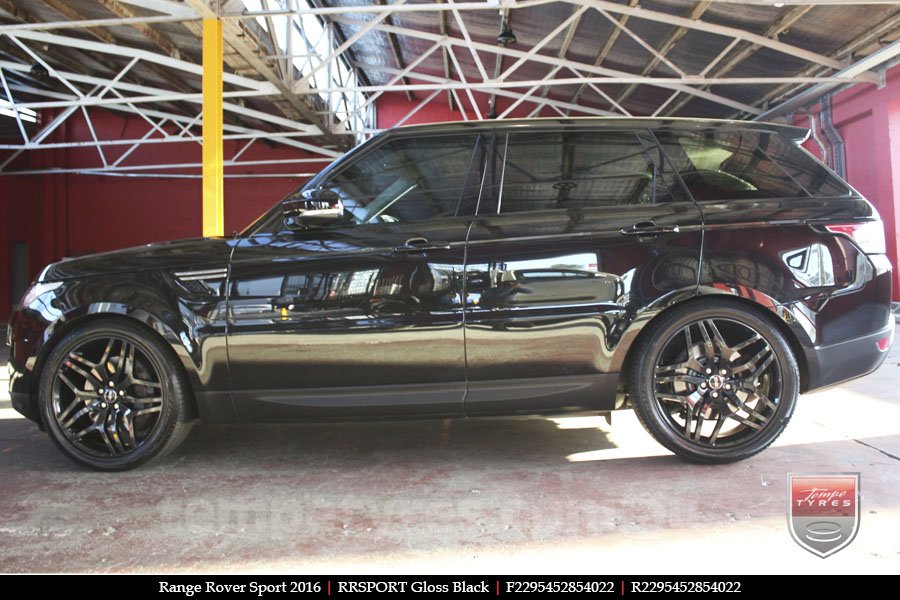 22x9.5 RRSPORT Gloss Black on RANGE ROVER SPORT