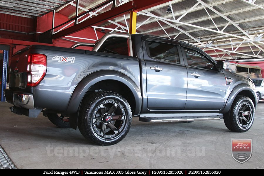 20x9.5 Simmons MAX X05 DCFOY on FORD RANGER