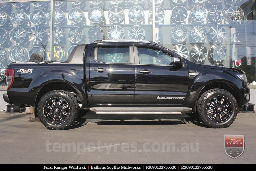 20x9.0 Ballistic Scythe Millworks on FORD RANGER WILDTRAK