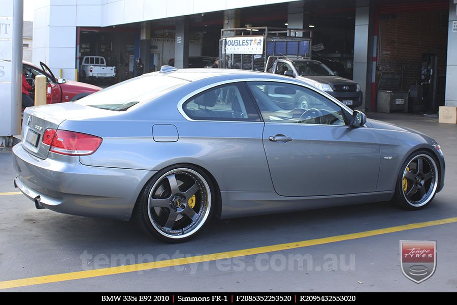 20x8.5 20x9.5 Simmons FR-1 Hyper Dark on BMW 3 SERIES