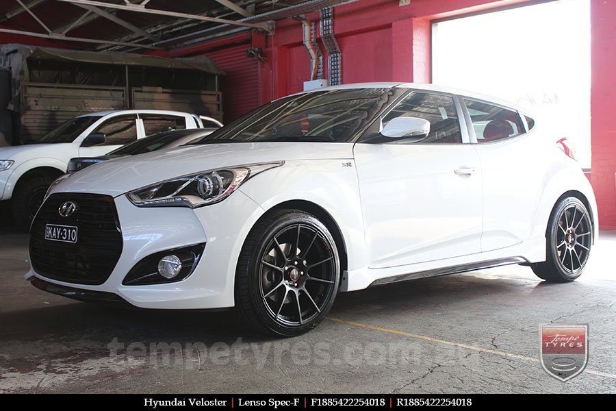 18x8.5 Lenso Spec F MB on HYUNDAI VELOSTER