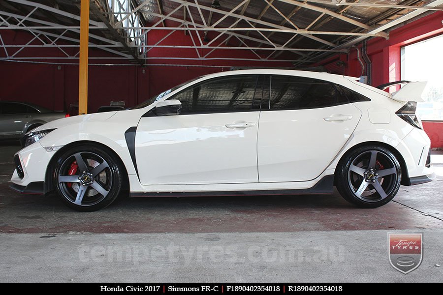 18x8.0 18x9.0 Simmons FR-C Black Tint NCT on HONDA CIVIC