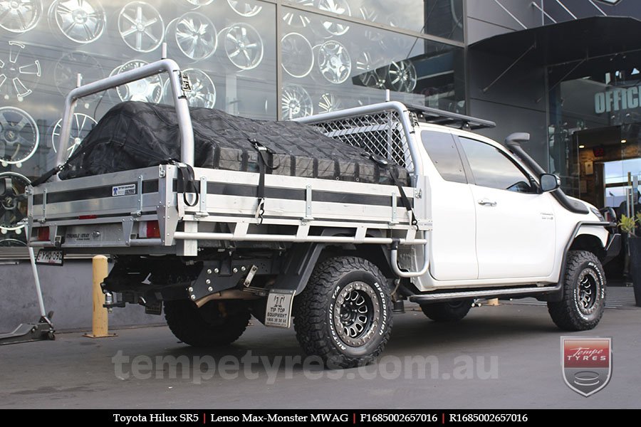 16x8.5 Lenso Max-Monster MWAG on TOYOTA HILUX SR5