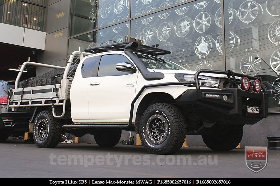 16x8.5 Lenso Max-Monster MWAG on TOYOTA HILUX SR5