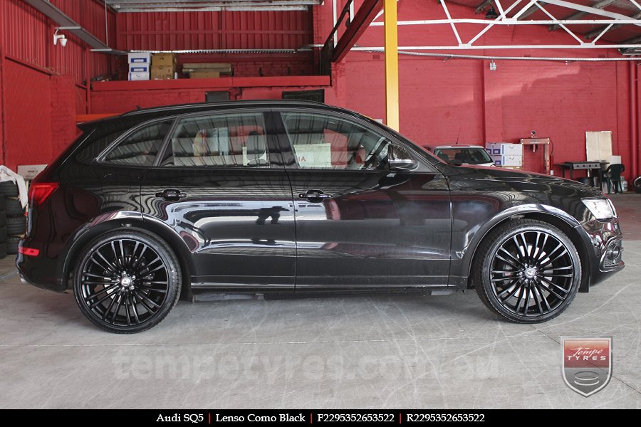 22x9.5 Lenso Como Black on AUDI SQ5