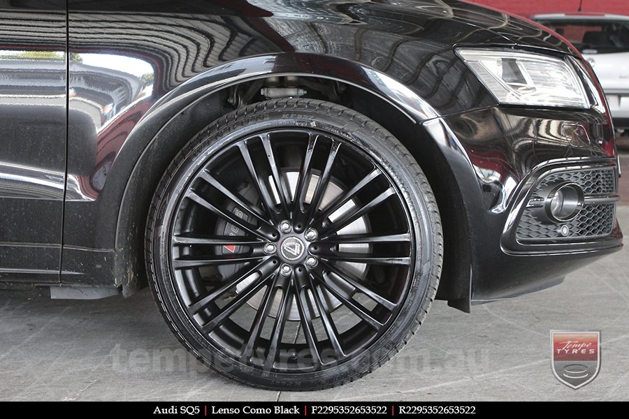 22x9.5 Lenso Como Black on AUDI SQ5