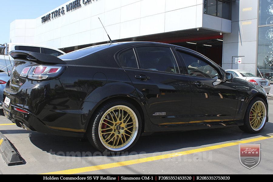 20x8.5 20x9.5 Simmons OM-1 Gold on HOLDEN COMMODORE 