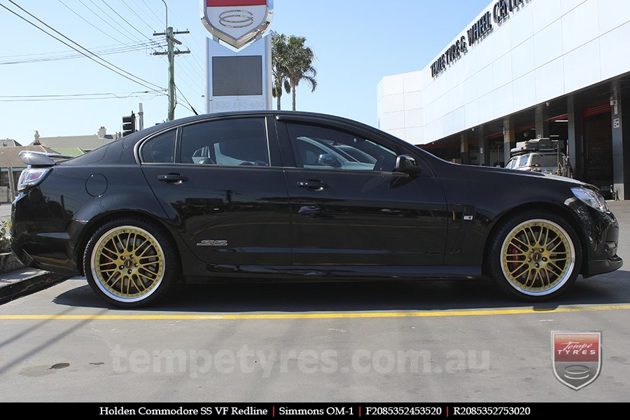 20x8.5 20x9.5 Simmons OM-1 Gold on HOLDEN COMMODORE 