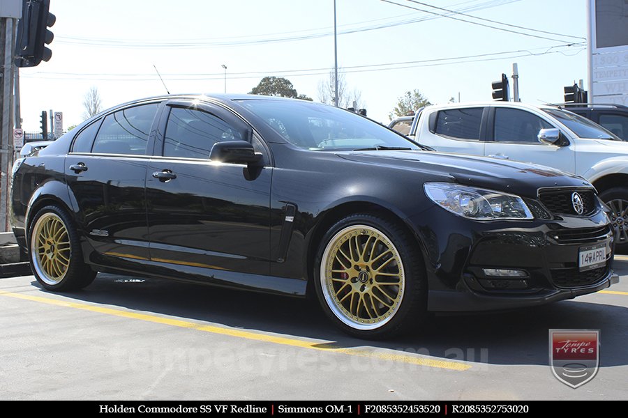 20x8.5 20x9.5 Simmons OM-1 Gold on HOLDEN COMMODORE 