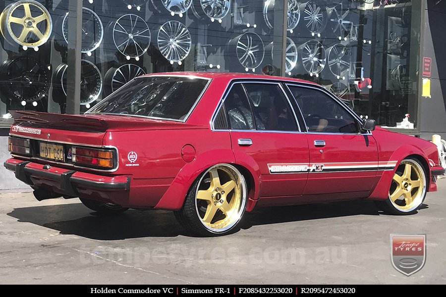 20x8.5 20x9.5 Simmons FR-1 Gold on HOLDEN COMMODORE 