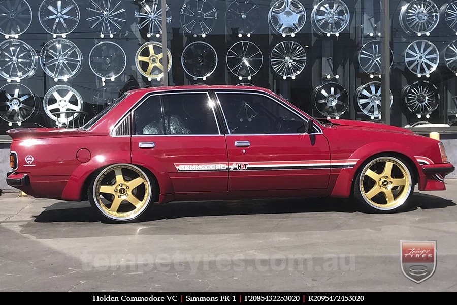 20x8.5 20x9.5 Simmons FR-1 Gold on HOLDEN COMMODORE 