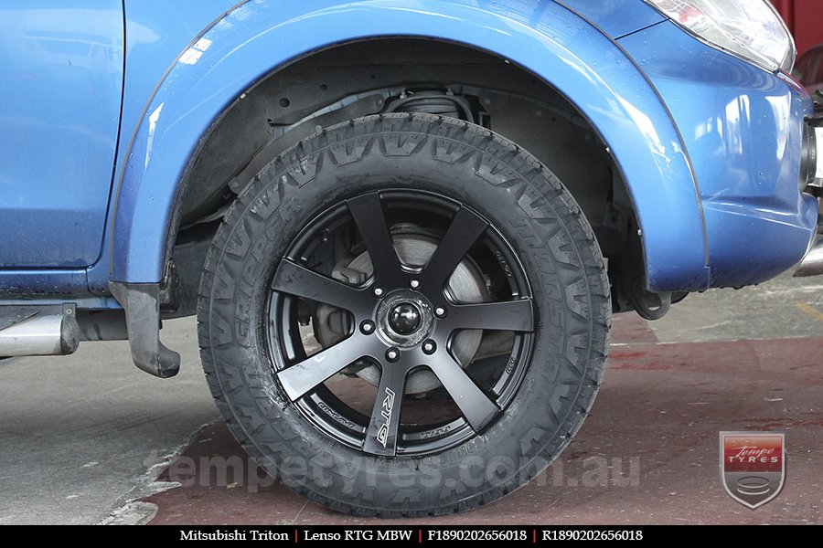 18x9.0 Lenso RTG MBW on MITSUBISHI TRITON