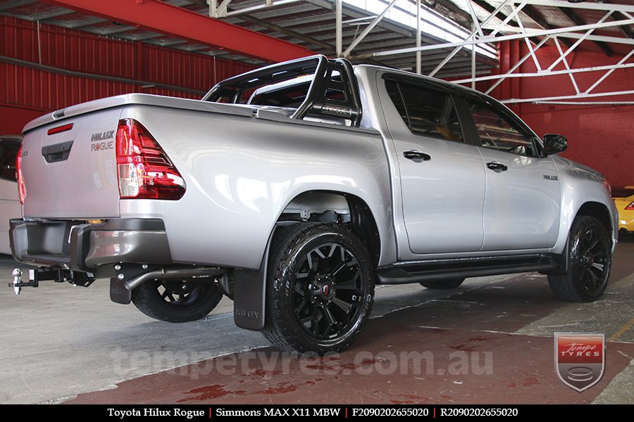 20x9.0 Simmons MAX X11 MBW on TOYOTA HILUX