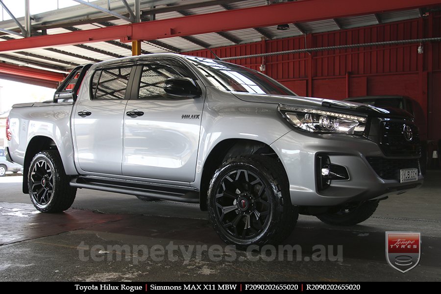20x9.0 Simmons MAX X11 MBW on TOYOTA HILUX